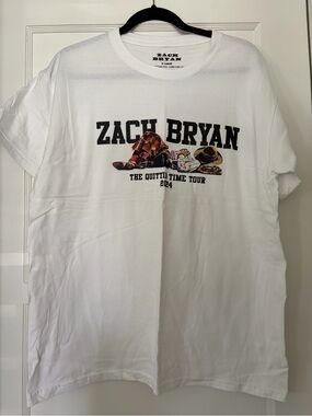 White Quittin' Time Tour 2024 Short Sleeve Graphic Tee